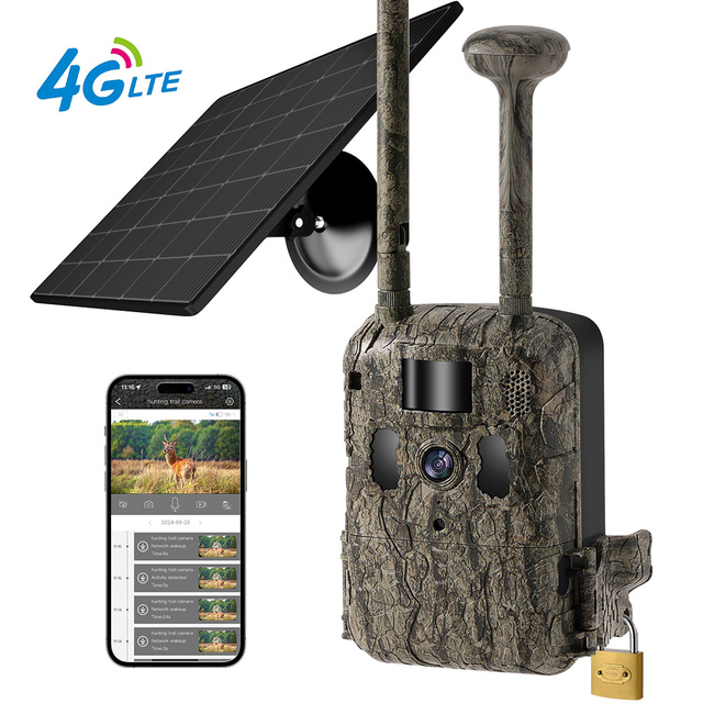 Wildlife Hunting Trail Camera 4G Lte Night Vision Trail Camera SIM Wireless Camera for Hunting Green Camo With Hunting Trap