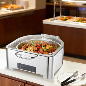 Chauffe-plat intelligent 6,8 L à double usage (sec et humide) avec fonction de maintien au chaud pour présentation alimentaire en hôtel - Product Image 4