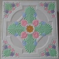 Panneau mural en plâtre artistique coloré pour plafond intérieur, nouvelle conception, très vendu, résistant à l'humidité, élégant et décoratif