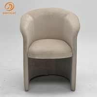 Chaise de salle à manger en tissu minimaliste de style moderne, chaise de salle à manger rembourrée individuelle pour le loisir