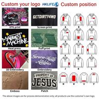 Hoodie Unisex Tebal Berlapis Polar Fleece dengan Logo Kustom Ukuran USA Desain Longgar Hoodie Berat Bahan Campuran Katun