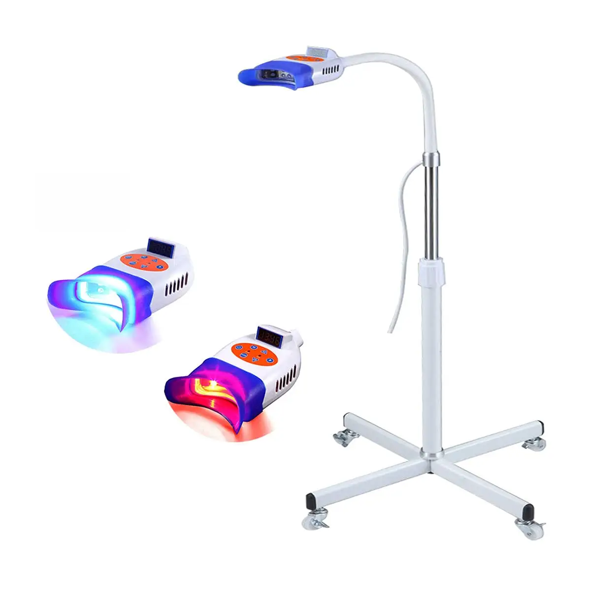 Professionele Tandheelkundige Cool Blauw Rood Licht Led Tanden Whitening Lamp Tand Whitening Light Met 2 Kleuren