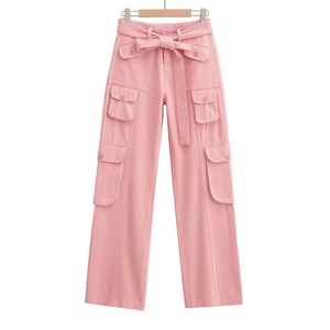 Pantalon de jogging à jambes larges <span class=keywords><strong>kaki</strong></span> solide, <span class=keywords><strong>taille</strong></span> <span class=keywords><strong>basse</strong></span>, Baggy <span class=keywords><strong>Cargo</strong></span> pour femmes, pantalon <span class=keywords><strong>Cargo</strong></span> décontracté pour dames - Product Image 6