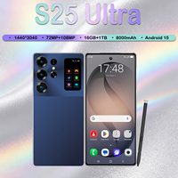 Desain Baru S25 Ultra 5G Smartphone 16G+1TB Versi Global Murah CPU Deca Core Layar 7.3 Inci 16G RAM 1TB Kamera Belakang 108MP