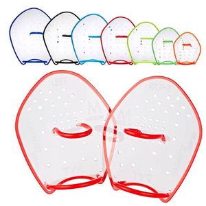 Pagaies de <span class=keywords><strong>natation</strong></span> transparentes avec LOGO personnalisé professionnel équipement d'entraînement de <span class=keywords><strong>natation</strong></span> pagaies à main nager pour enfants et adultes - Product Image 1