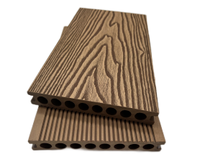 Plancher extérieur en bois composite massif de terrasse en PVC WPC au design moderne avec technique brossée Plastique PVC Bois Piso