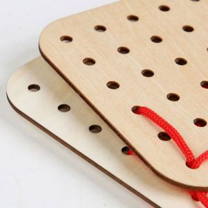 Jouet en bois pour développer la motricité fine, activité thérapeutique, pour garçons et filles, favorise la coordination œil-main, jeu de lacer les fils - Product Image 6