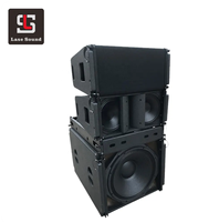 Sonido Professional Audio Altavoces PA Active Line Array de madera para conciertos al aire libre de dual de 10 pulgadas