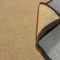 Tapis tissé en faux sisal de style minimaliste nordique, résistant aux taches, facile à nettoyer, pour entrée, chambre à coucher, intérieur