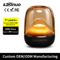 Altavoz Inalámbrico RGB Negro y Dorado de Escritorio, Suministro al por Mayor de Fábrica, Personalizado, para Cine en Casa, Uso en Exteriores y Fiestas