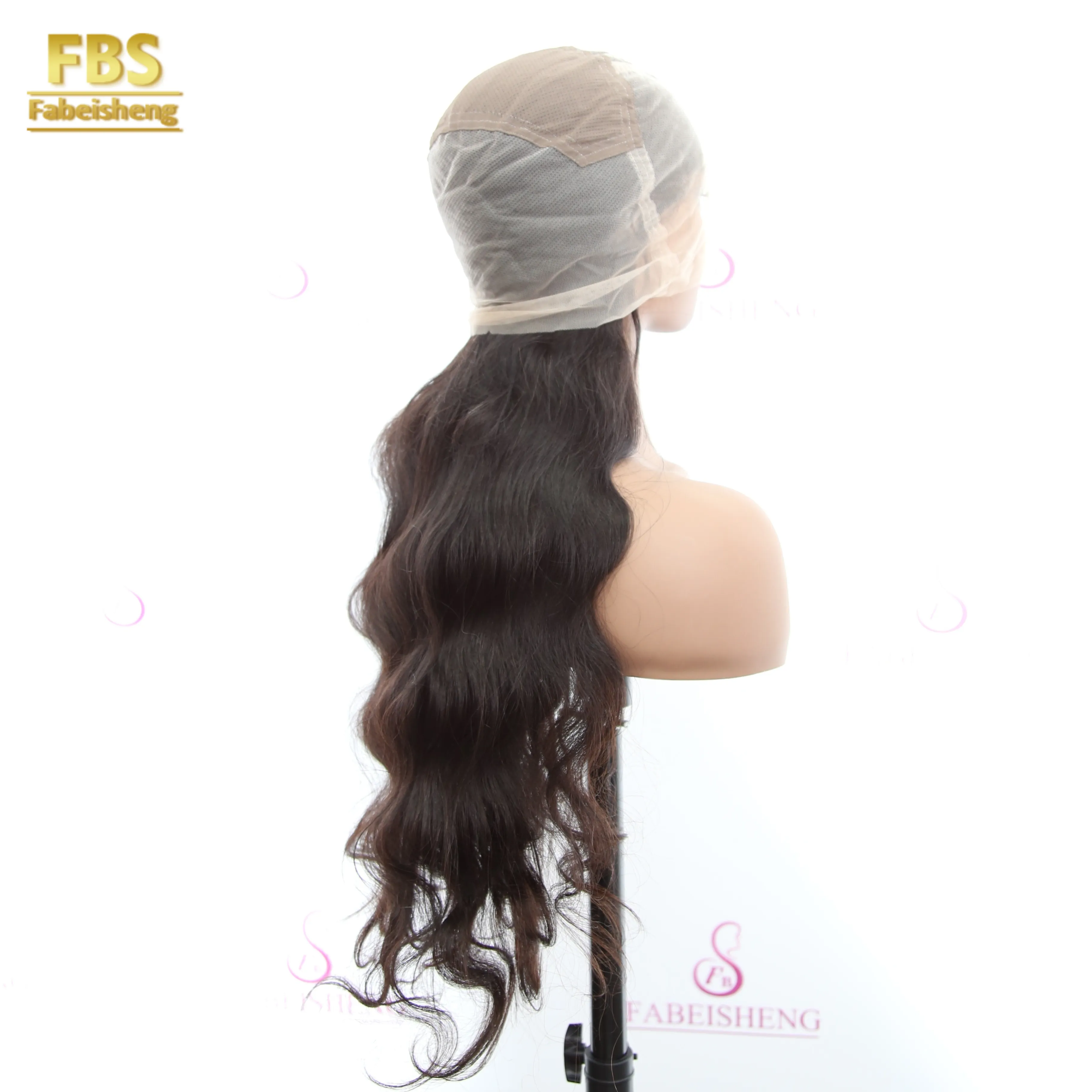 FBS Loose Deep Wave Best Hair Bulk No Tangle No Shedding Unprocessed Raw Virgin Deep Wave Full Lace Human Hair Wig