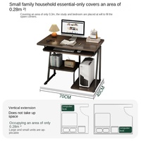 Bureau d'ordinateur, bureau, petit établi domestique, bureau simple pour adultes, chambre à coucher, écriture pour étudiants, petit bureau d'apprentissage