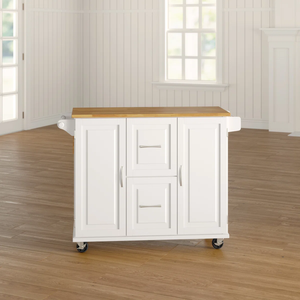 Îlot <span class=keywords><strong>de</strong></span> <span class=keywords><strong>cuisine</strong></span> moderne en bois sur roulettes avec grand rangement, table mobile portable avec plateau en bois massif pour la <span class=keywords><strong>cuisine</strong></span> - Product Image 2
