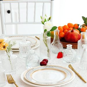 Vasi <span class=keywords><strong>in</strong></span> <span class=keywords><strong>Vetro</strong></span> Trasparente per Fiori, Set <span class=keywords><strong>di</strong></span> Mini Vasi Decorativi per Centrotavola Matrimoniali e Arredamento Casa - Product Image 4