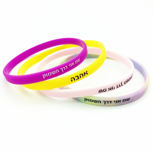 Fashion <strong>Cheap</strong> <strong>Promotional</strong> Silicone Wristband Thin Bracelet 5mm - Product Image 1