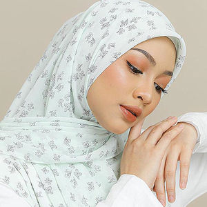 Dropshipping Écharpes Ethniques Châles Foulard Numérique en Mousseline de Soie Hijabs Instantanés Casquette Intérieure Musulmane Bari Fil Carré Hijabs pour Filles - Product Image 1