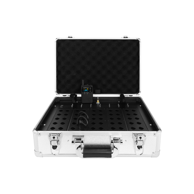 V Lightweight Tour Guide System with Fast USB-C Recharge & 50-Slot Sterilization Case for Scenic Attractions Tour Guide System
