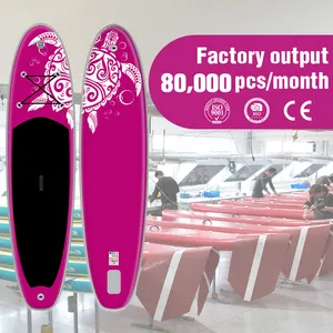 Tabla de paddle surf inflable de pvc de alta calidad, tabla de padel superior suave con aletas, OEM