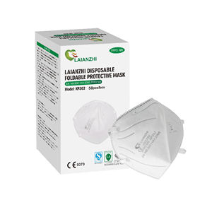 Grosir 4-Layer KN95 <span class=keywords><strong>FPP3</strong></span> sekali pakai dapat dilipat tanpa katup ikat kepala tali dapat disesuaikan klip hidung ramah lingkungan bernapas putih Masker - Product Image 3