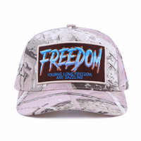 Gorra de Béisbol de Perfil Alto con 5 Paneles, Camuflaje, Logotipo Bordado Personalizado, Impresión Personalizada, Venta al Por Mayor de Fábrica BSCI, Premium