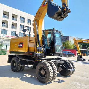 SANY 15 Ton SY155 nuevo tipo de Neumático Hidráulico medio excavadora Excavadora hidráulica de ruedas SY155W con precio más bajo - Product Image 3