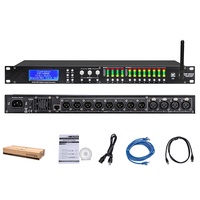 Procesador de audio profesional, controlador de función DSP WiFi, 4 en 8 salidas, para altavoz de matriz de línea, 1, 2 unidades