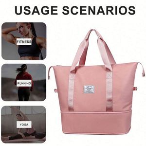 Bolsa de Viaje Plegable de Gran Capacidad, Impermeable, Deportiva, para Gimnasio, para Mujer - Product Image 4