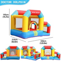 Doctor Dolphin – grand château gonflable personnalisé pour enfants, banderoles de maison de saut de lune gonflable bon marché à vendre