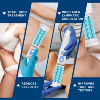 Rouleau de drainage lymphatique à billes internes, thérapie à 360 degrés, masseur anti-cellulite profond, réduction de la cellulite corporelle