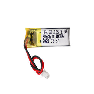 Li-Ion Cel Fabriek Aangepaste Draagbare Power Batterij Ufx 301025 50Mah 3.7V Kleine Lipo Batterij - Product Image 5