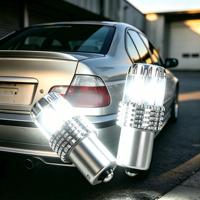 Bombilla LED 1156 P21W para BMW Serie 3 E46 E90 Serie 5 E39 E60 Mini R50 R53, Luz de Reversa BA15S 7506 Canbus Sin Errores, Blanco 6000K