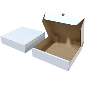 Wholesale Custom Logo Printing White Corrugated Pizza Packing Paper Carton Box