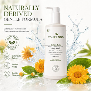 SILU <span class=keywords><strong>Shampoo</strong></span> e Bagnoschiuma <span class=keywords><strong>per</strong></span> <span class=keywords><strong>Neonati</strong></span> alla Calendula 2 in 1, Delicato e Ipoallergenico, Senza Lacrime - Product Image 3