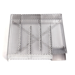 صينية تدخين معدنية مثقبة متعددة القنوات من الفولاذ المقاوم للصدأ 304، مخصصة للطعام، مولد دخان للشواء - Product Image 1