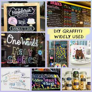 Marcadores de <span class=keywords><strong>tiza</strong></span> <span class=keywords><strong>a</strong></span> granel para reventa Marcador de <span class=keywords><strong>tiza</strong></span> líquida de Punta reversible de 6mm Marcador de vidrio borrable en húmedo - Product Image 5