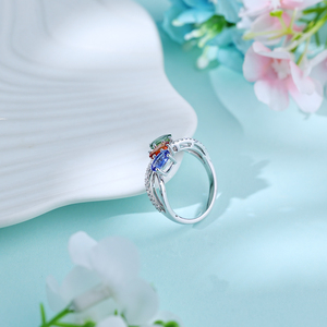 Anillo de Compromiso de Oro Sólido de 18K con Zafiro, Joyería Clásica de Lujo Personalizada, Corte Ovalado, Anillo de Piedras Preciosas para Mujer, Regalo de Cumpleaños - Product Image 5