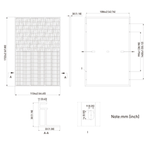 Scenergy đầy đủ màu đen Topcon 440W năng lượng mặt trời PV tấm bifacial cao Eff ciency 440W panel năng lượng mặt trời - Product Image 3
