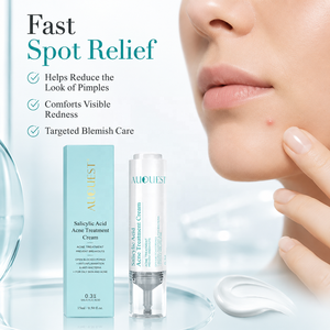 Crema OEM per il trattamento dell'acne con acido salicilico al 0,3%, riduce i punti neri e l'acne del <span class=keywords><strong>viso</strong></span>, controlla e elimina le imperfezioni. - Product Image 6
