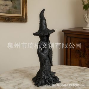 Figura de Bruja de Resina, Decoración de Halloween, Decoración Duradera para el Hogar, Regalo para Adultos QH-250744 - Product Image 2
