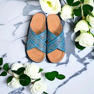 Sandales compensées d'été <span class=keywords><strong>pour</strong></span> femmes, orthopédiques haut de gamme, à bout ouvert, en cuir PU antidérapant, style vintage, décontractées, plateforme rétro - Product Image 5