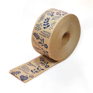 Profession elle selbst klebende benutzer definierte Logo gedruckt gummierte verstärkte Kraft papier Karton Siegel Verpackung Versand Verpackungs band mit <span class=keywords><strong>Lo</strong></span> - Product Image 3