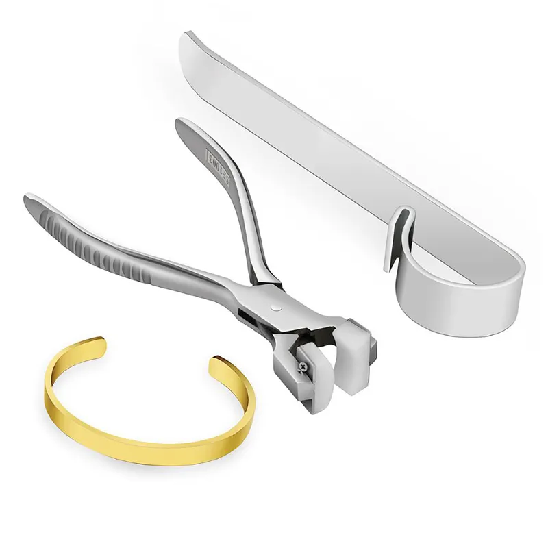 Cuff Bangles Ring Making Tools Set Plier Curved Stainless Steel Mater Machine EZ Bender DIY Easily Bend Bracelet Jewelry Making