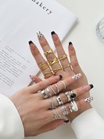 Dylam bijoux fins minimaliste en argent sterling 925 plaqué or 18 carats, nœud papillon réglable, polonais, bagues pour femmes redimensionnables