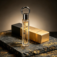 Porte-clés de luxe personnalisé, flacon de parfum vide 10ml 15ml 20ml, diffuseur en verre cylindrique fantaisie avec pulvérisateur à pompe et capuchon en Zamac