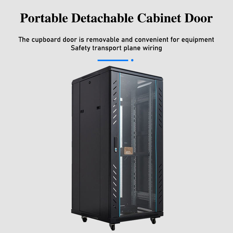 19 Inch 32U Vertical Network Enclosures Cold Rolled Steel Material ...