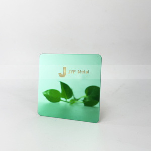 Plaque en acier inoxydable réfléchissant vert émeraude de luxe M83 pour l'architecture moderne, meubles haut de gamme, découpe et pliage sur mesure - Product Image 6