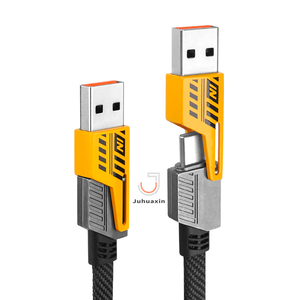 Juhuaxin 65W สายชาร์จเร็วพิเศษ, คุณภาพสูง<span class=keywords><strong>4</strong></span> in 1/<span class=keywords><strong>2</strong></span>ใน<span class=keywords><strong>2</strong></span>อลูมิเนียมอัลลอยด์เข้ากันได้กับ IPH 13/14/<span class=keywords><strong>15</strong></span>/16และ <span class=keywords><strong>iOS</strong></span> - Product Image 6