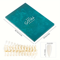 Album professionnel de 320 nuanciers pour ongles, support de présentation de couleurs pour vernis gel, fournitures pour ongles motif marbre vert et rouge