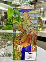 Panel Decorativo de Vidrio Europeo Esmaltado, Vidrio Artístico Personalizado y Duradero para Dormitorio, Cocina, Sala de Estar y Baño