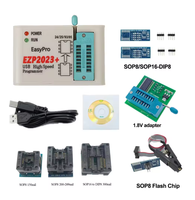 Programmeur EZP2023 USB SPI haute vitesse avec prise en charge de l'adaptateur de puce Sop16-Dip8 Sop8 24 25 26 93 95 EEPROM 25 Flash Bios Chip Ezp2019